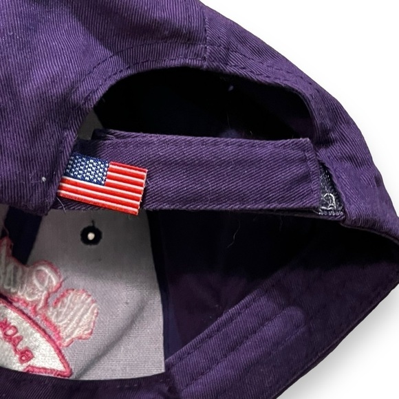 Vintage Mt Rushmore Hat Black Hills, SD Embroidery Purple Pink White USA Made - Picture 5 of 6